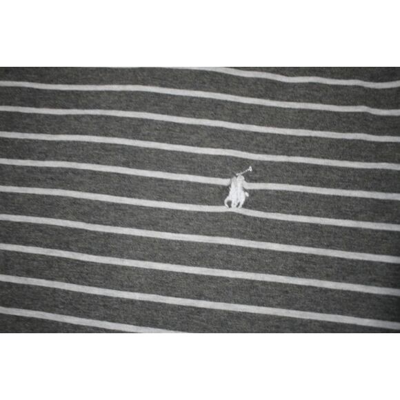 Polo Ralph Lauren Striped Custom Fit T-Shirt | Gray & White | Men’s XL - Picture 2 of 7